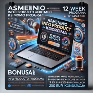 Asmeninis info produkto kūrimo treneris 12 savaičių programa